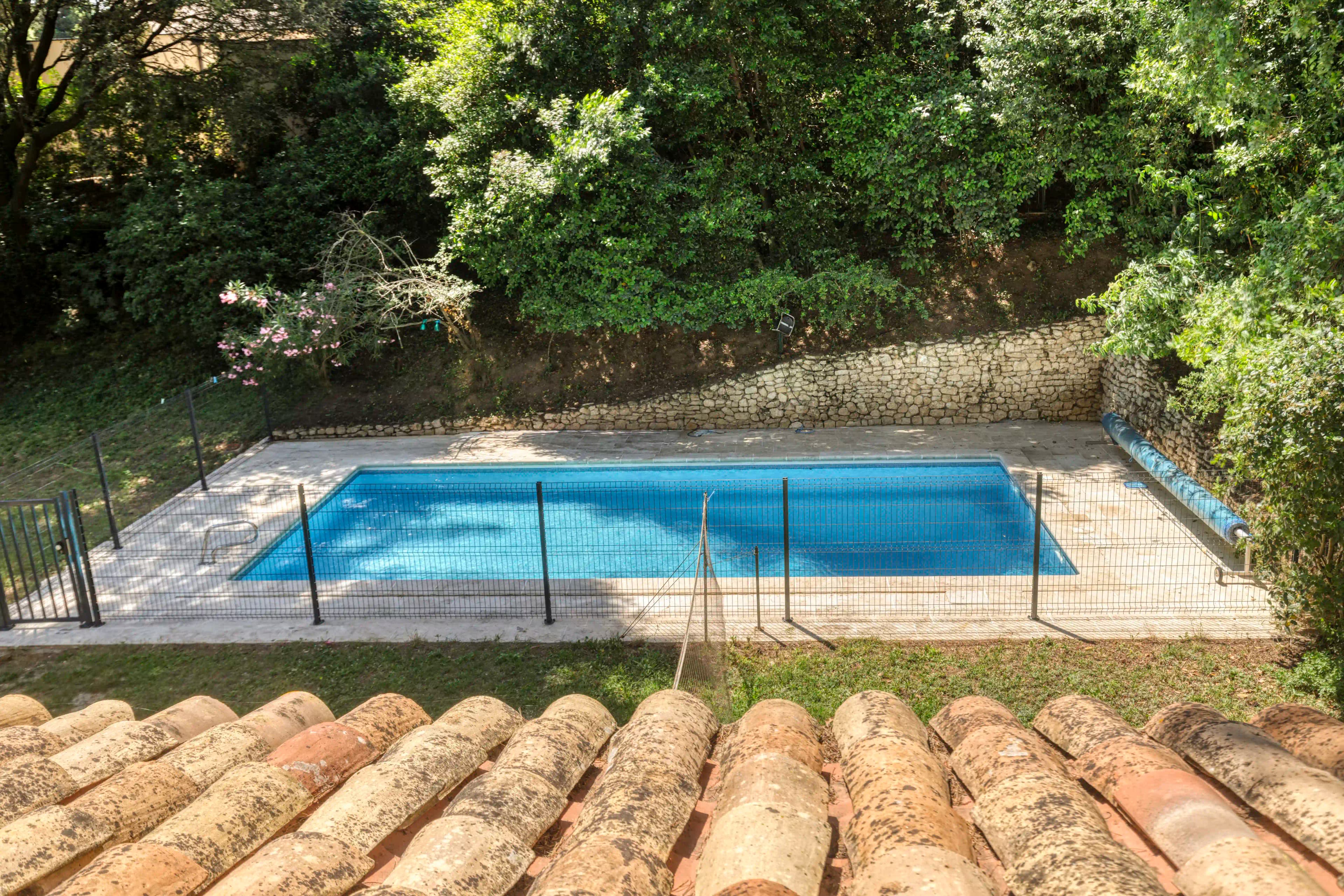 Pool — View from the Provençal terracotta rooftops
