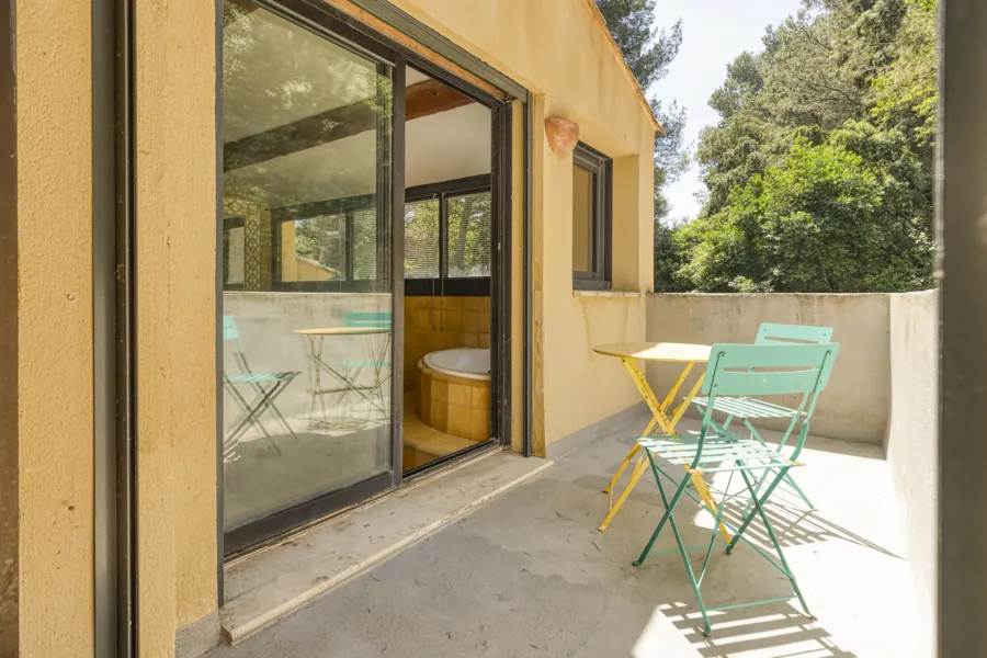 Poolside terrace — another view